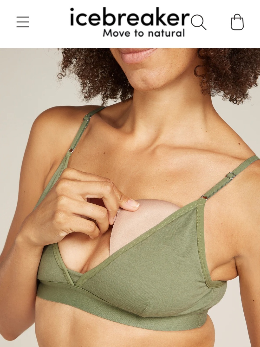 Women's Merino 150 Siren Bra by icebreaker - Picture 2 of 10